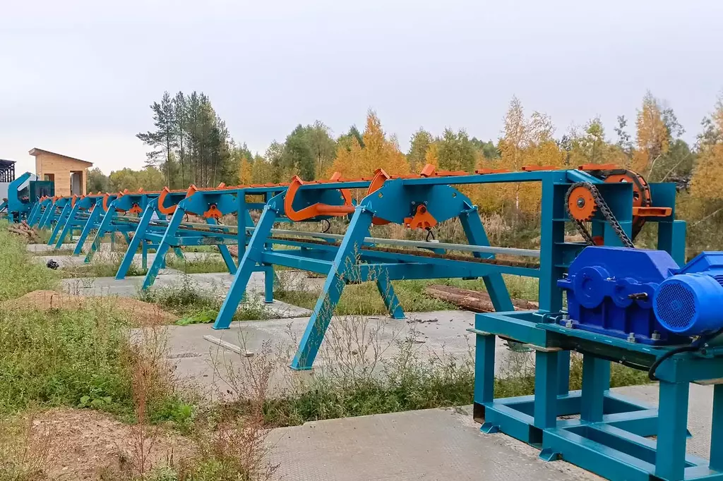 Линия сортировки с раскряжевкой бревна LSR 1250