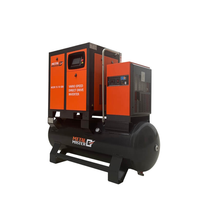 Компрессорная станция 3 в 1 с прямым приводом Metal Master MCDR 11-10-500 INVERTER